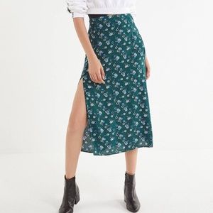 UO Bree Cherry Midi Skirt